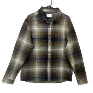 7Diamonds Generation Women's L Plaid Button-Up Shirt Long Sleeve Very Soft GUC